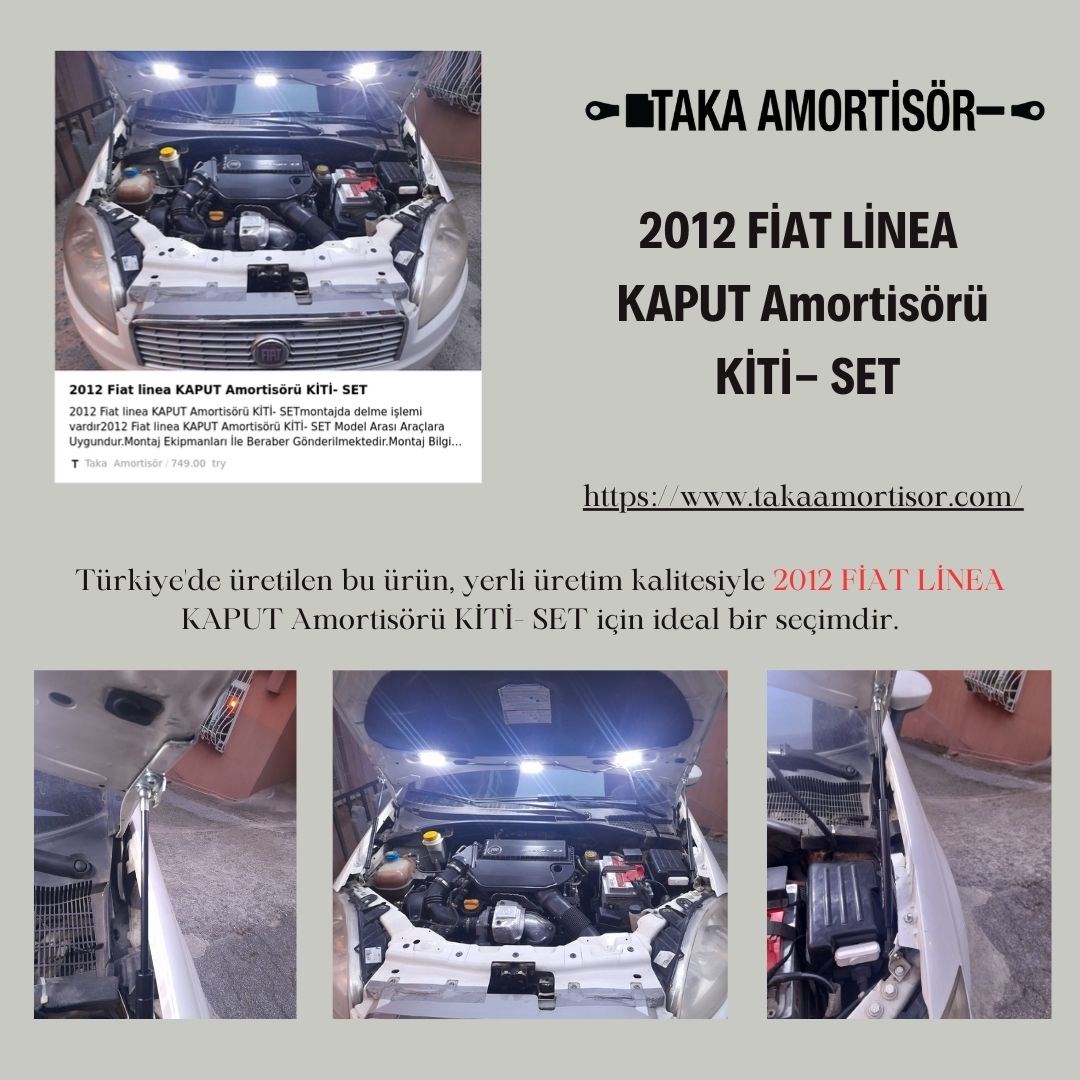 2012 Fiat linea KAPUT Amortisörü KİTİ- SET