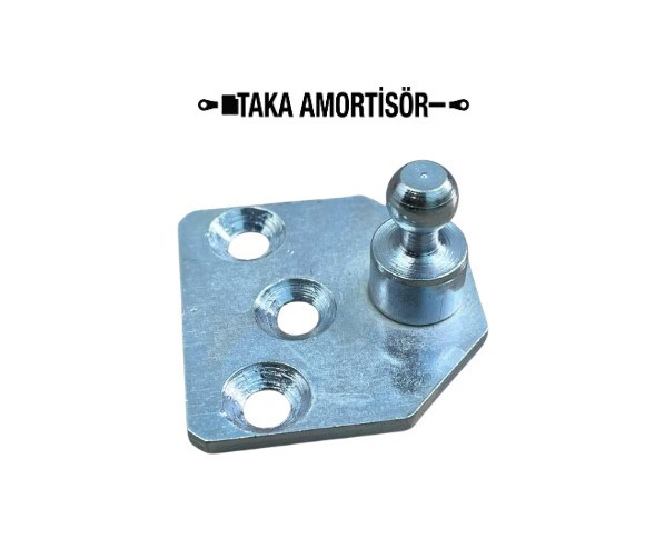 Gazlı Amortisör Montaj Braketi Küre 10-3 DELİKLİ HAVŞALI