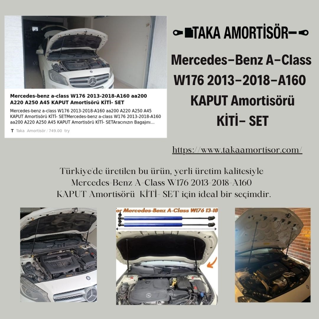 Mercedes-benz a-class W176 2013-2018-A160 aa200 A220 A250 A45 KAPUT Amortisörü KİTİ- SET