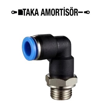 1/4-8 MM DÖNER DİRSEK HAVA (PNÖMATİK)----1/4 inç diş çapı ile 8 mm'lik