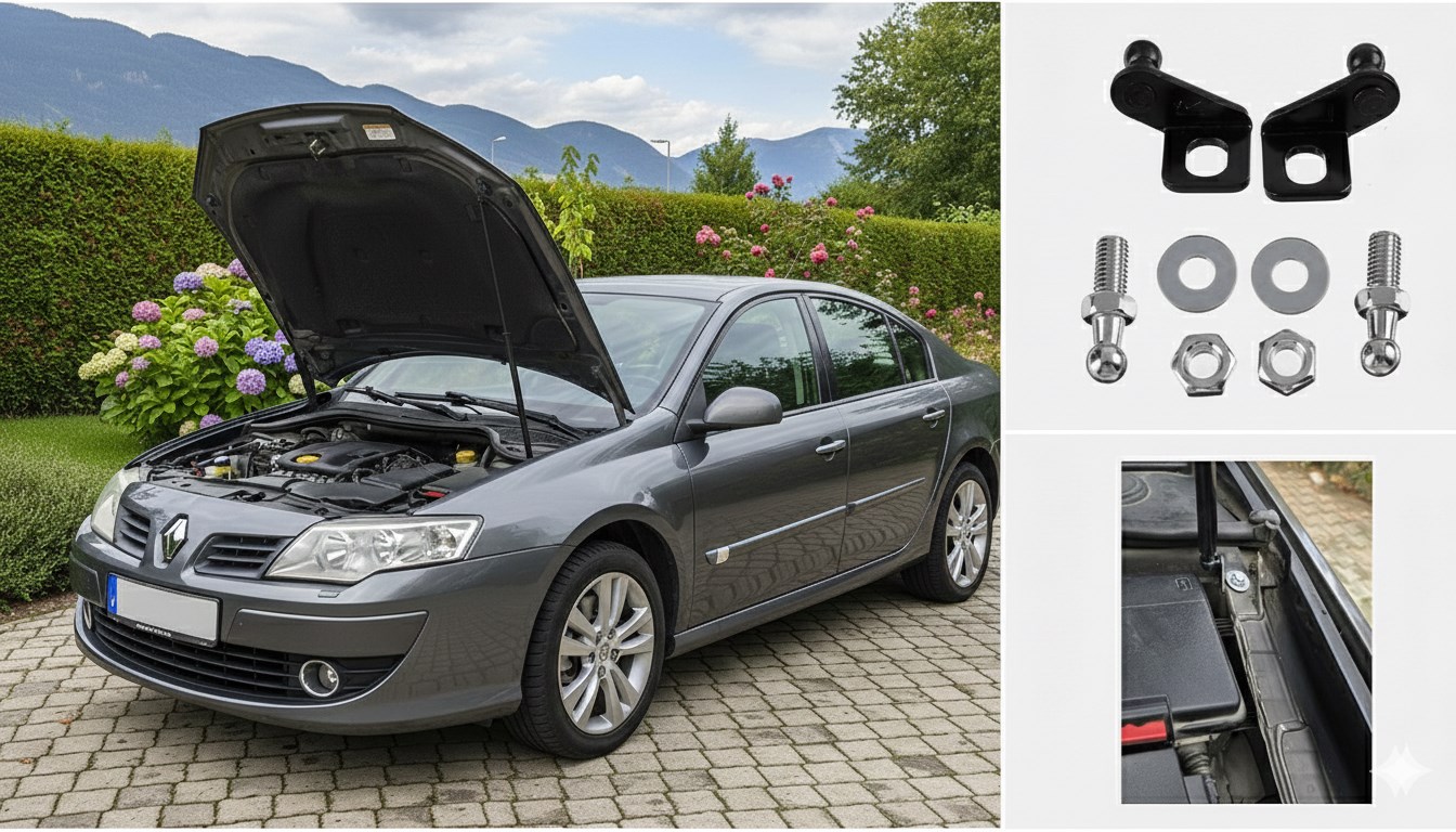 Renault Laguna 3 Kaput Amortisör Sistemi: Kaput Çubuğuna Son, %100 Yerli Üretim!