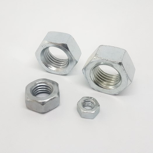 Beyaz Çelik Altı Köşe  Somun -DIN934 100 ADET