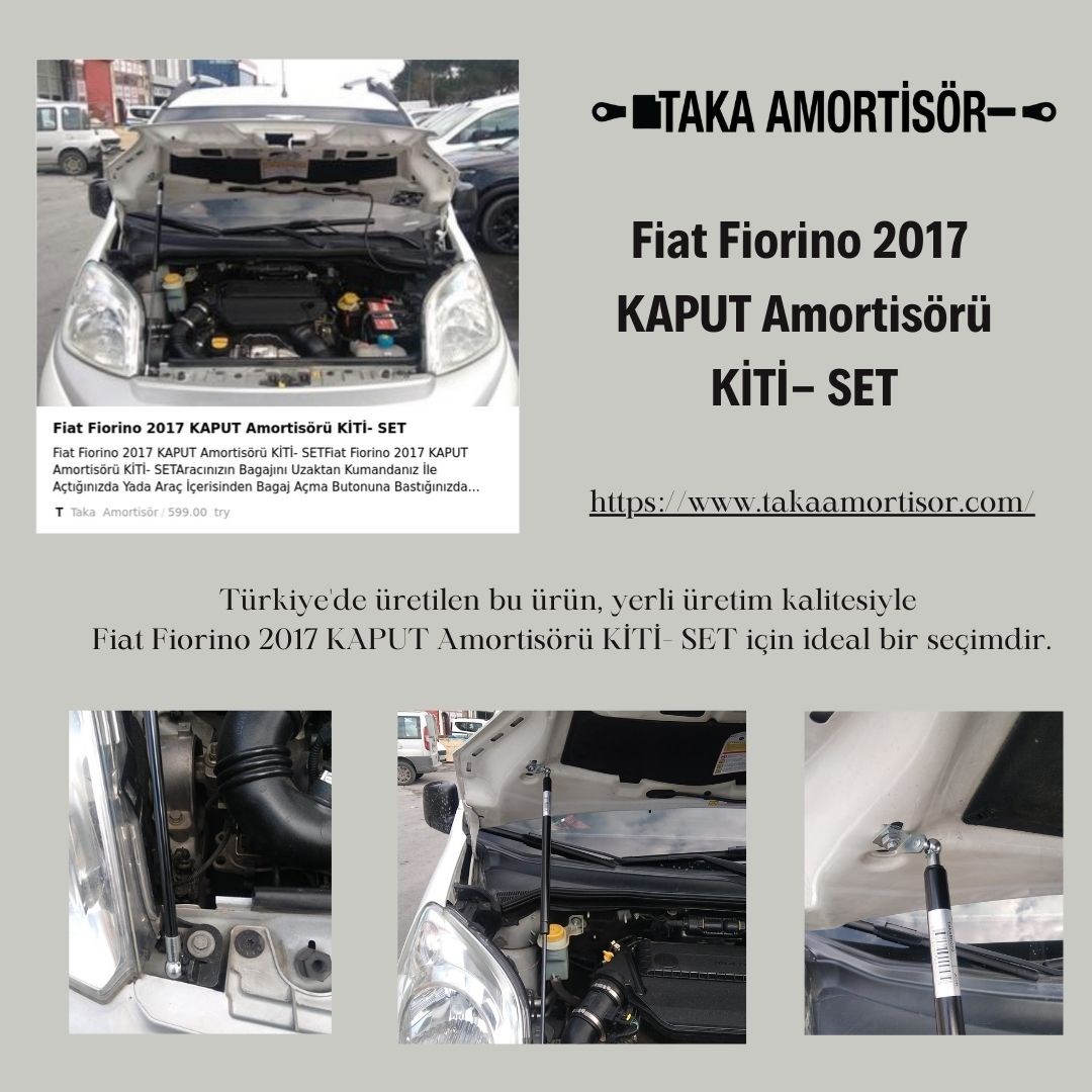Fiat Fiorino 2017 KAPUT Amortisörü KİTİ- SET