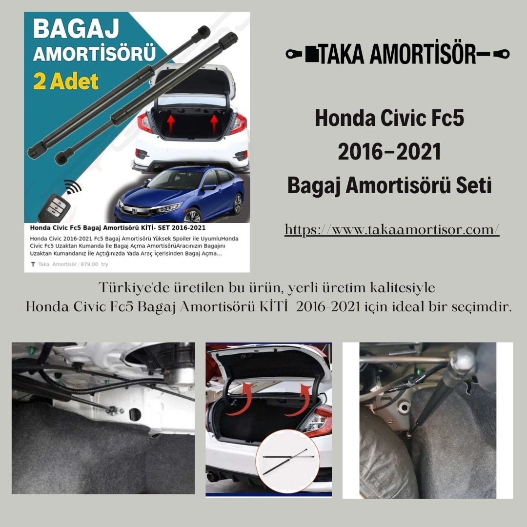 Honda Civic Fc5 Bagaj Amortisörü KİTİ- SET 2016-2021