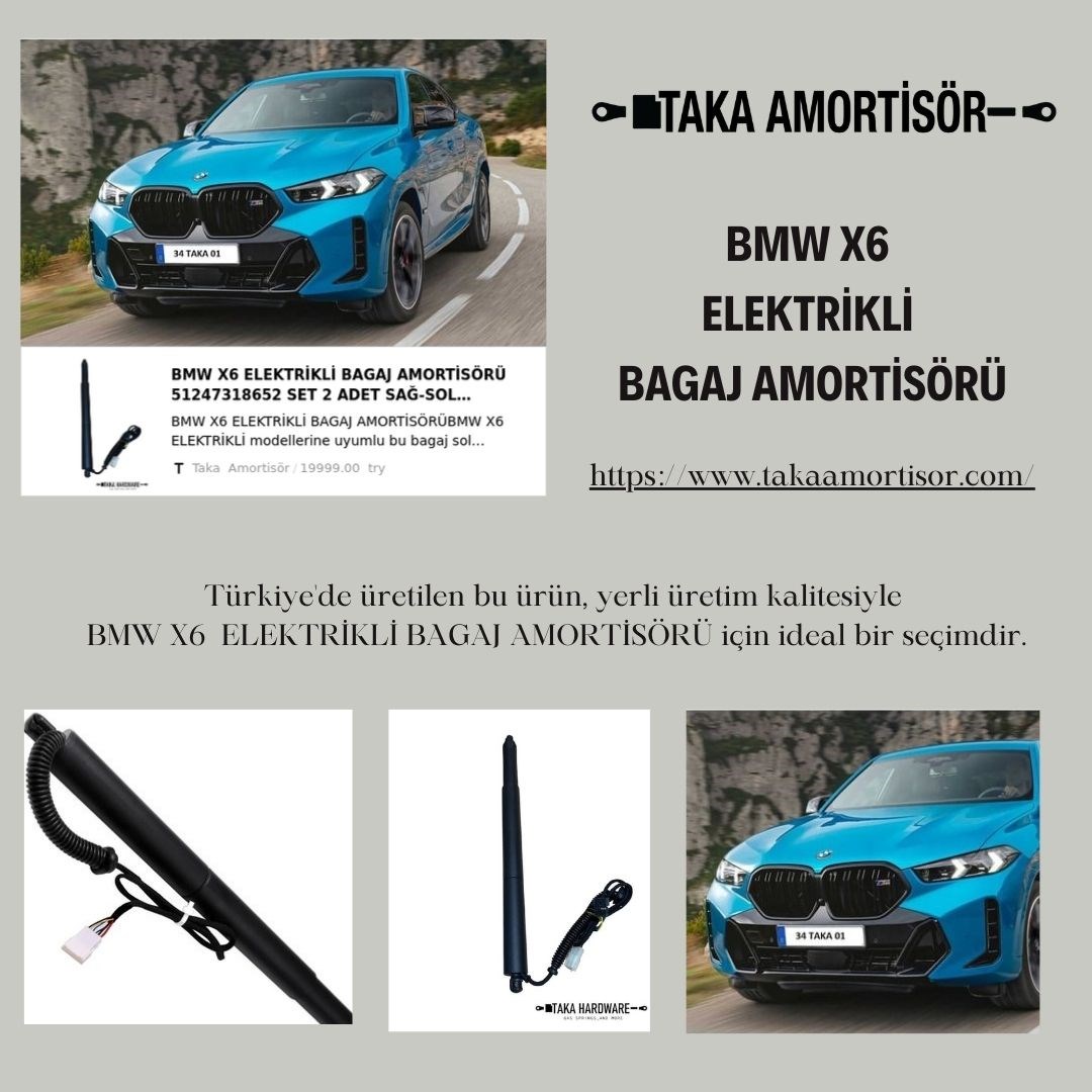 BMW X6 ELEKTRİKLİ BAGAJ AMORTİSÖRÜ 51247318652 SET 2 ADET SAĞ-SOL 51247318651 - 51247318652