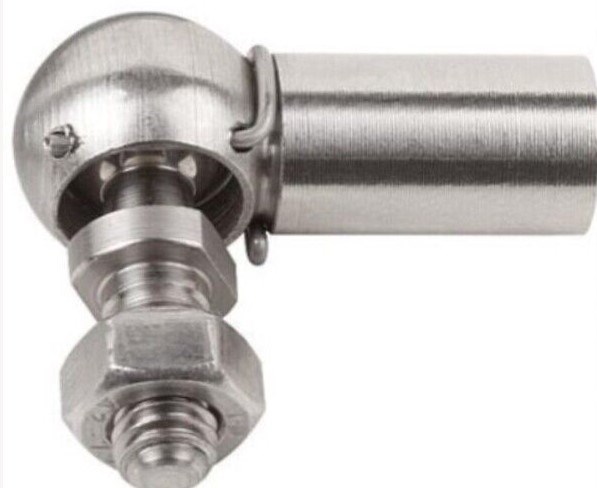 PASLANMAZ GAZLI AMORTİSÖR BAŞLIĞI UZUN Mafsal M10 KÜRE 16 35 eksen