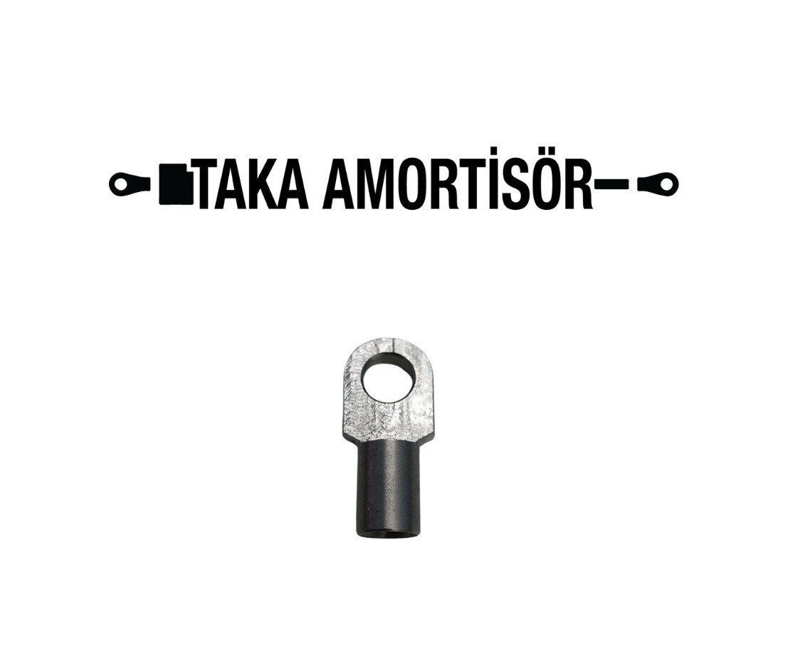 Paslanmaz Marin Tip Amortisör Bağlantı Başlığı 316 Kalite M8 Diş / 8,2mm Delik / 25mm Eksen